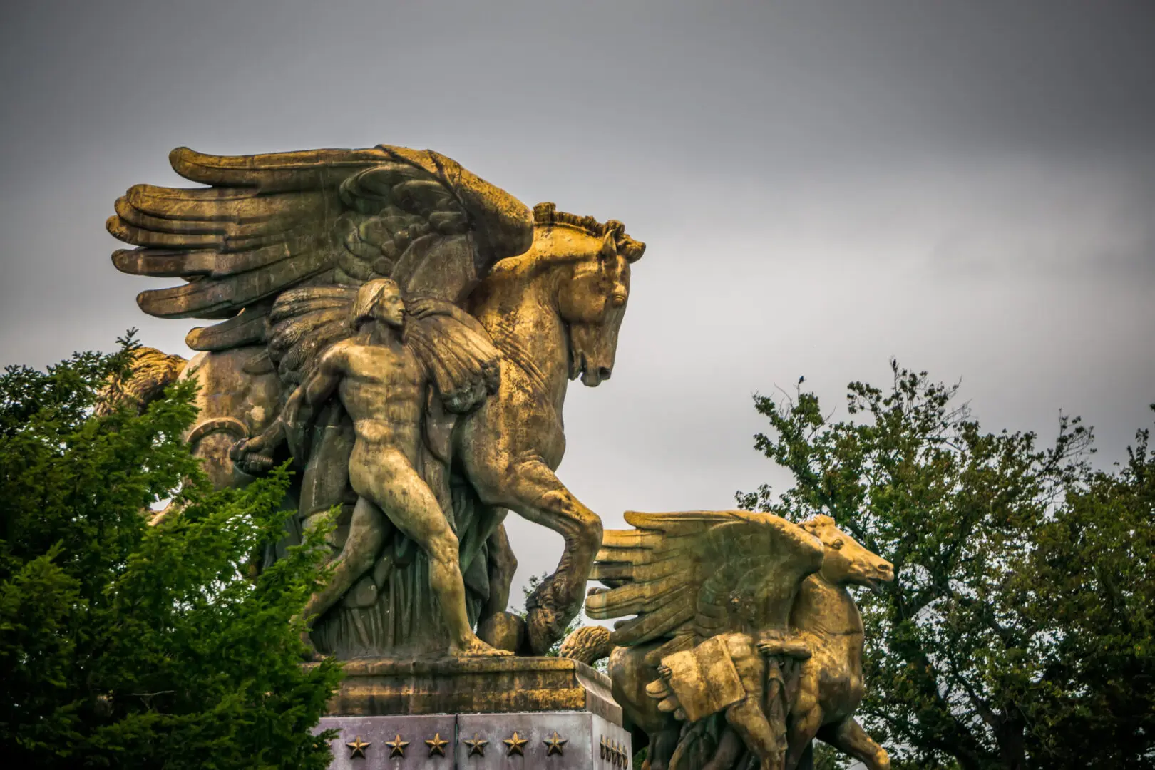 Washington dc city streets and historic architecture
