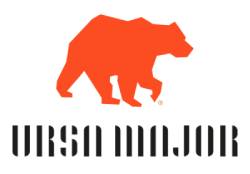 Logo of an orange bear above stylized text.
